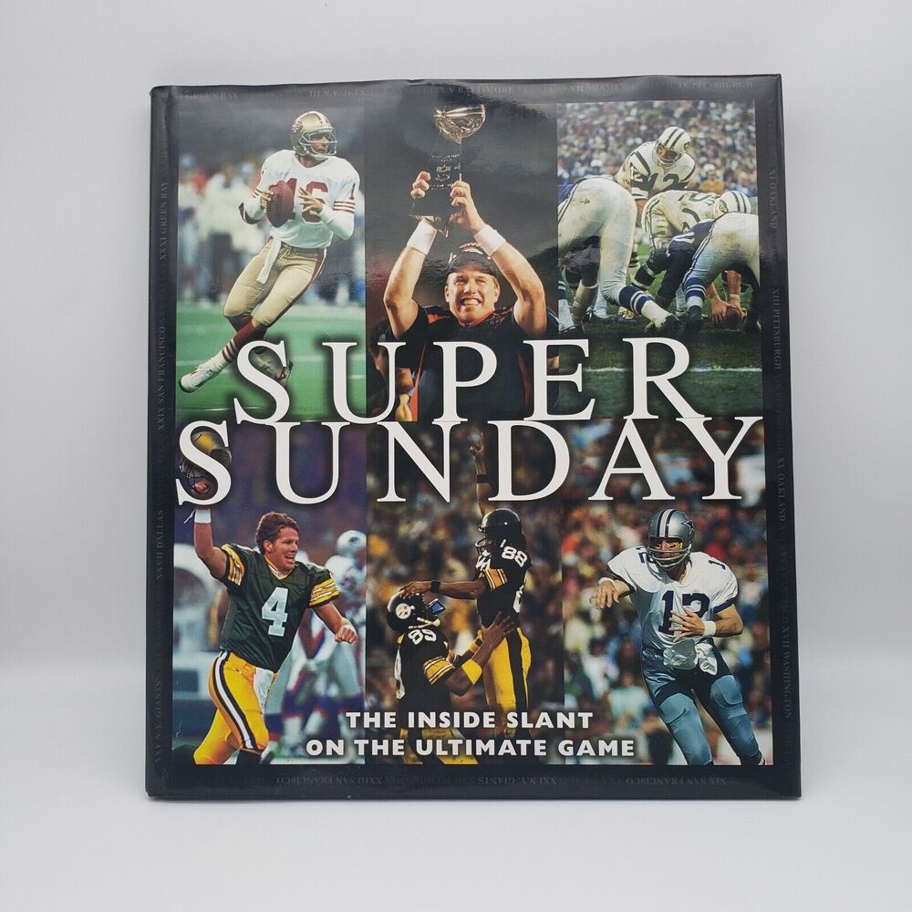 SUPER SUNDAY Hard Cover 1998 NFL Football Photography 143 pgs Vintage